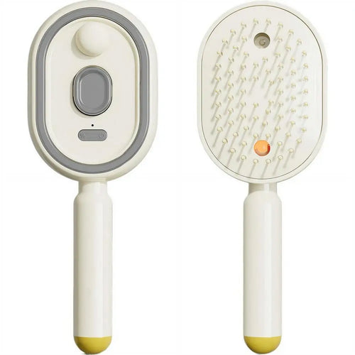 Electric Spray Air Cushions Massage Comb 3 in 1 Self Cleaning Steam Essential Oil Brush Rechargeable Spray Scalp Massager Combs